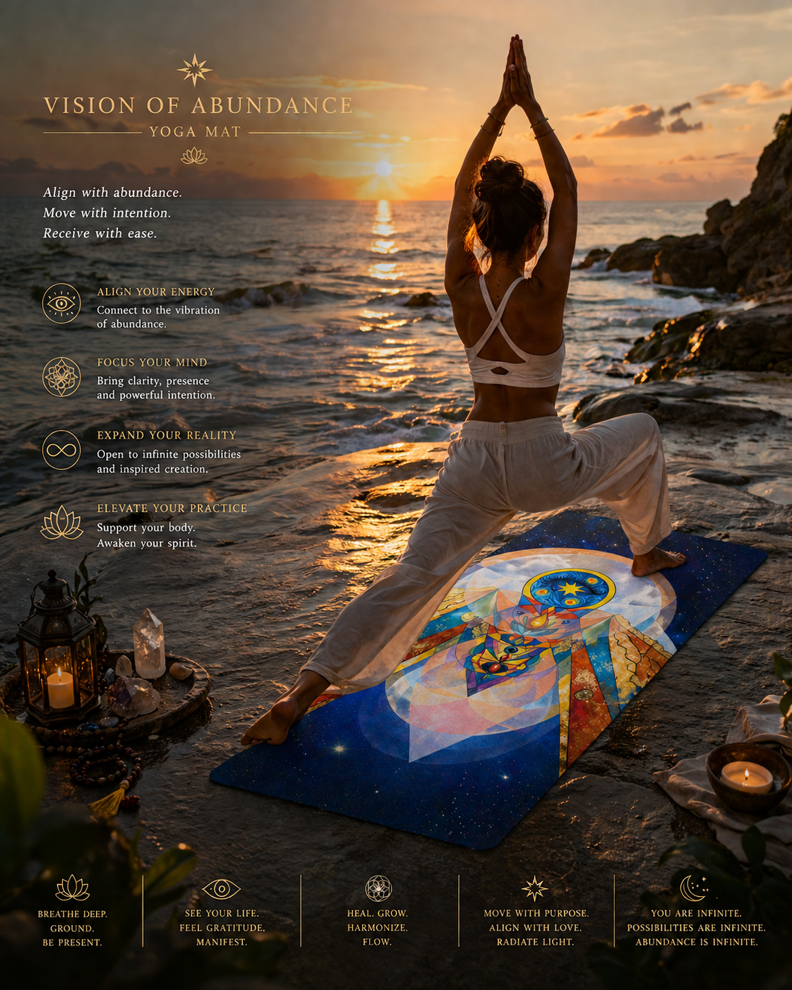 Vision of Abundance  Yoga mat