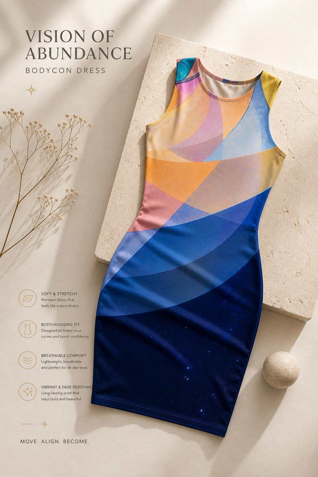 Vision of Abundance Bodycon dress
