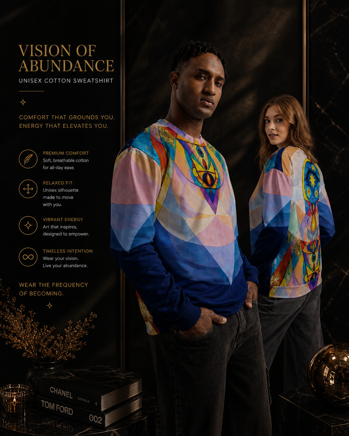 Vision of Abundance Unisex cotton sweatshirt