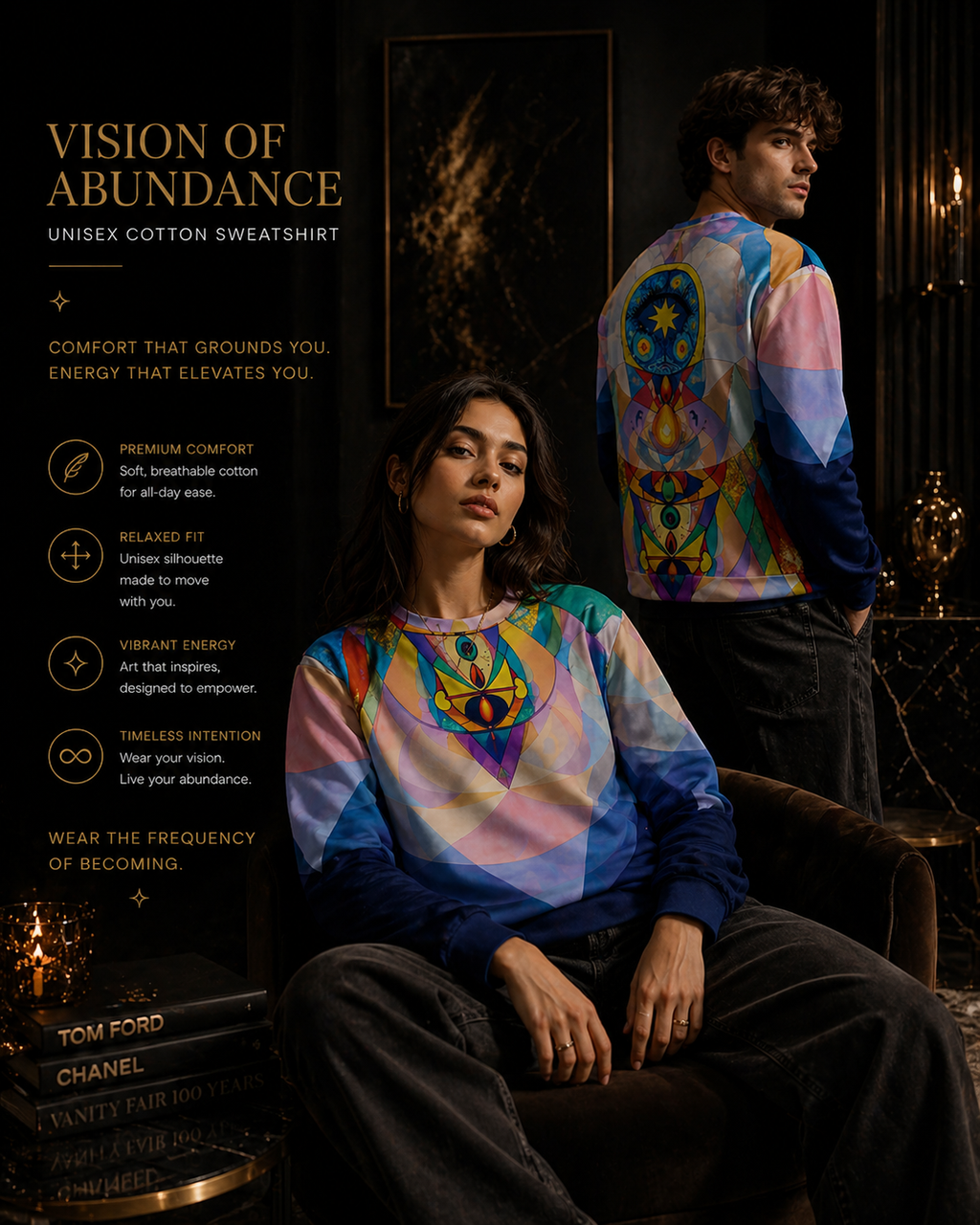 Vision of Abundance Unisex cotton sweatshirt