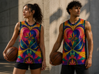 639Hz Soul Mate Recycled unisex basketball jersey