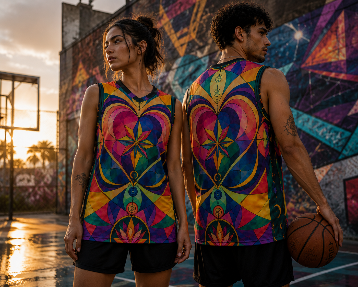 639Hz Soul Mate Recycled unisex basketball jersey