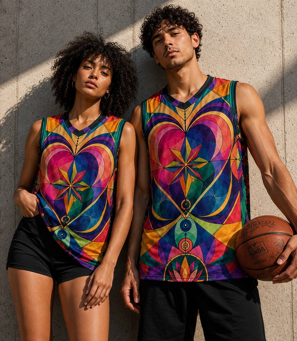 639Hz Soul Mate Recycled unisex basketball jersey
