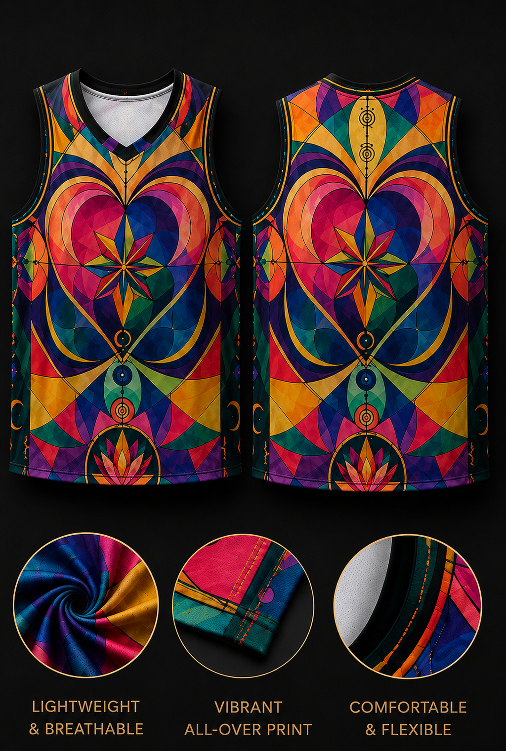 639Hz Soul Mate Recycled unisex basketball jersey