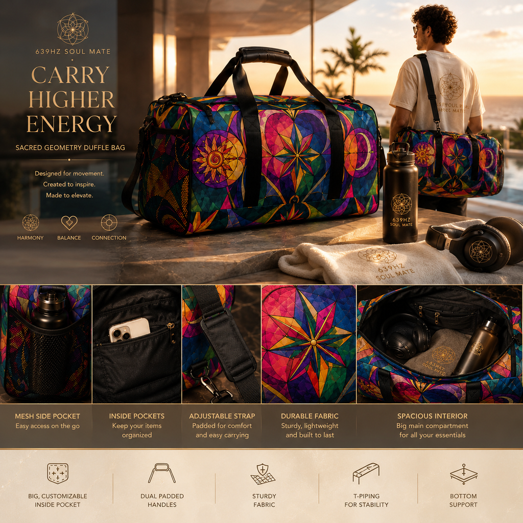 639Hz Soul Mate Duffle bag
