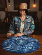 Quantum Vision Field: Jigsaw puzzle with tin