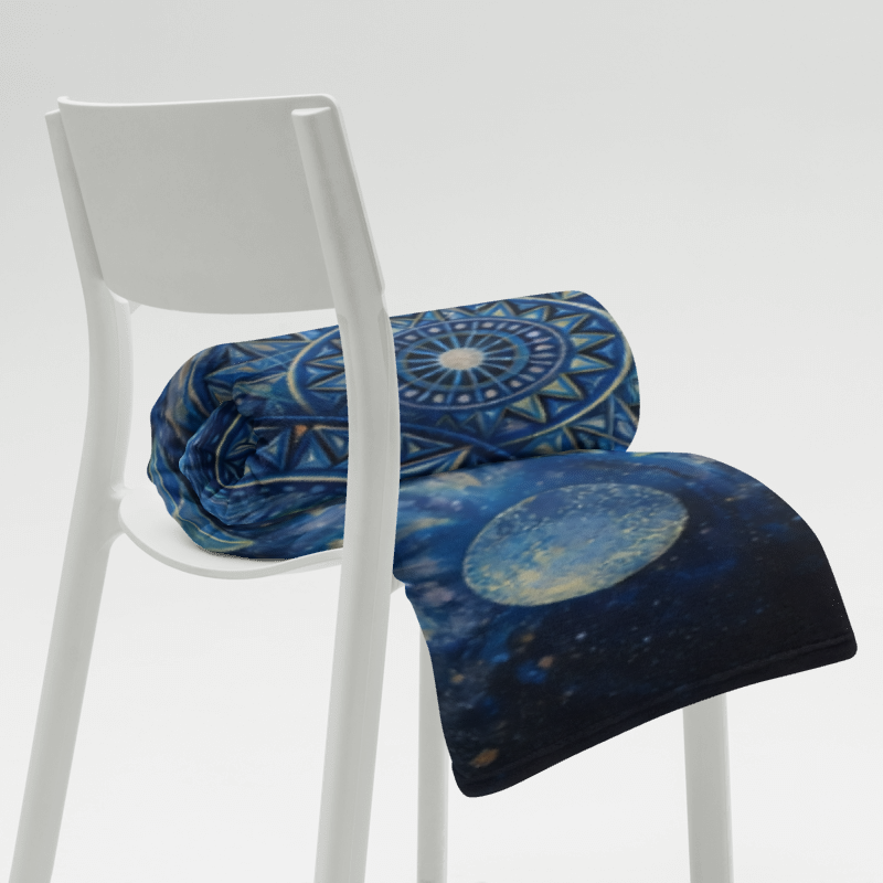 Quantum field eye Throw Blanket